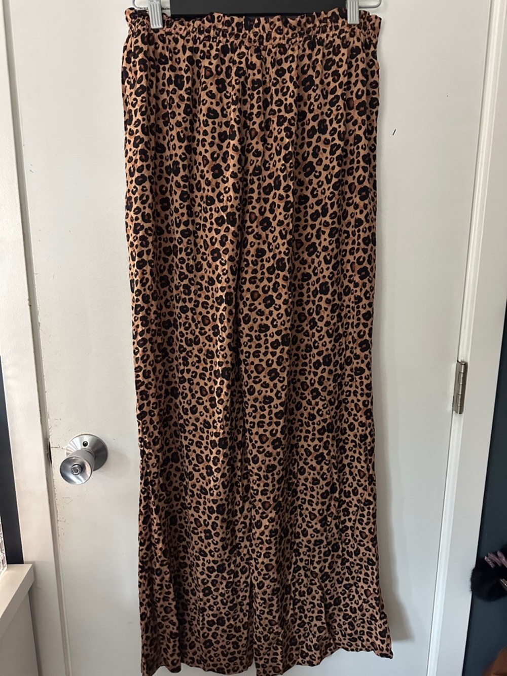 Shade & Shore Leopard Print Pants - Brown & Black - Picture 6 of 6